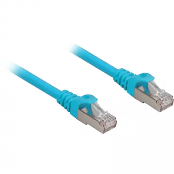 Patch kabelis RJ45 Cat.6a SFTP (Zils, 2 metri, LSOH (bez halogēna))
