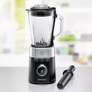Stacionārais blenderis Rommelsbacher MX 1260 — 1200 W, 1,5 l, melns/nerūsējošais tērauds