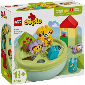 Konstruktors LEGO DUPLO Formu šķirotājs Kucēna māja 10441, 17 gab., vecumam no 1½ līdz 5 gadiem