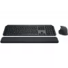 Logitech MX Keys S Combo tastatūra un pele, RF bezvadu + Bluetooth, QWERTZ Šveices izkārtojums, grafīta krāsa