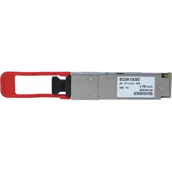 Optiskās šķiedras QSFP raiduztvērējs BlueOptics BO25K13630D 40GBASE-ER4L 30 km 1310 nm