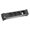 Pagarinātājs Bachmann 916.0621 — 4 kontaktligzdas (3x UTE + 1x moduļa slots)