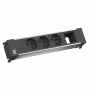 Pagarinātājs Bachmann 916.0621 — 4 kontaktligzdas (3x UTE + 1x moduļa slots)