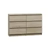 Kumode Top e Shop M6 120 SON 2x3, ozols, 6 atvilktnes, 1200×300×770 mm