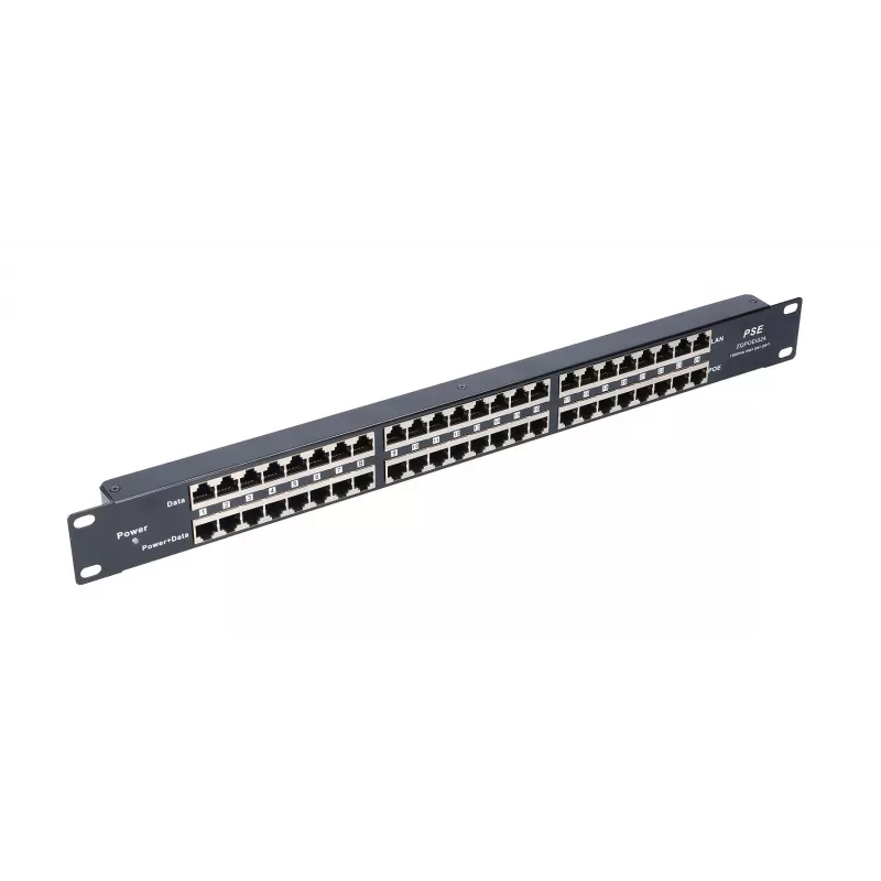 Extralink PoE Injector 24 Portu 24x 100Mb/s RJ45, Rackmount