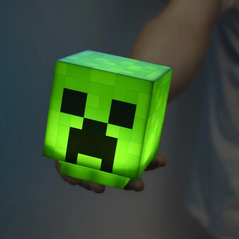 Paladone Minecraft Creeper 3D Dizaina Lamp PP6595MCFV3 — Galda/Piekarināmais Apgaismojums