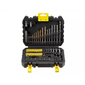 Instrumentu komplekts STANLEY STA88546 — 50 detaļu urbju un darbnīcas komplekts ar maciņu, piemērots kokam