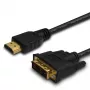 Savio CL-139 DVI-D uz HDMI kabelis 1.8m melns