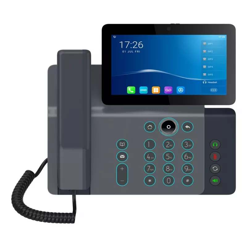 Fanvil V67 IP video telefons, melns, 20 līnijas, LCD, Wi-Fi