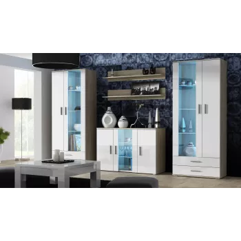 Cama komplekts of two shelves 125cm SOHO sonomas ozols matēts