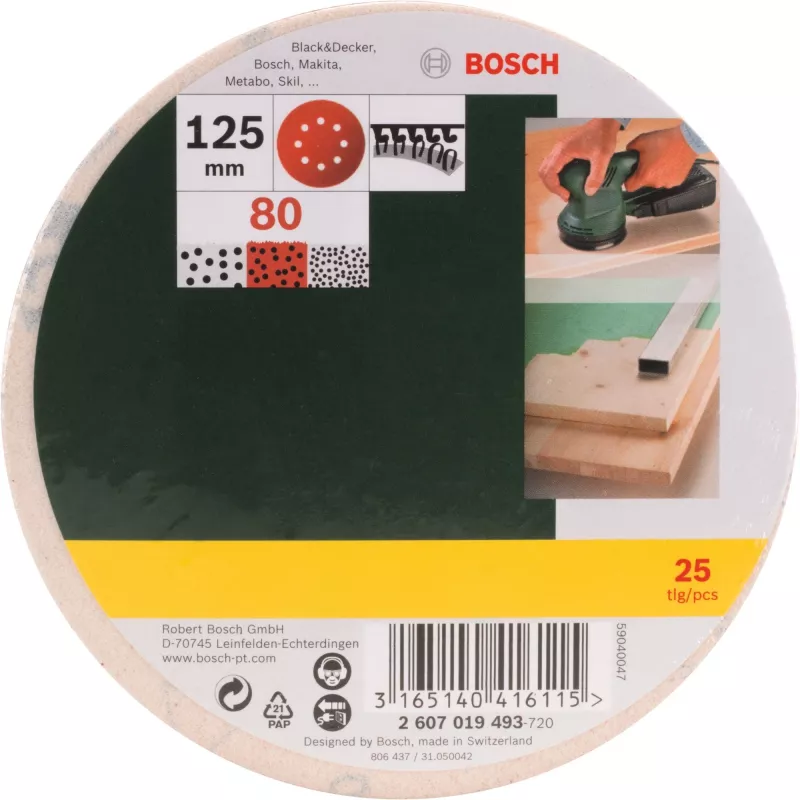 Bosch 2 607 019 493 slīpēšanas piederumu komplekts 25 gab.