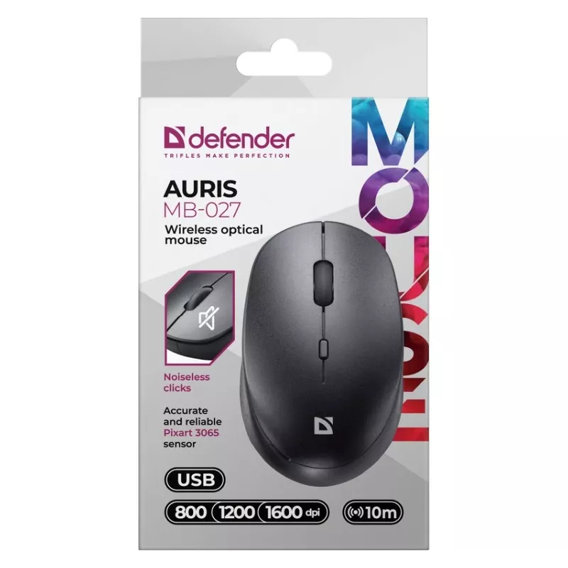 Bezvadu pele DEFENDER AURIS MB-027