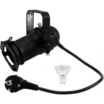 LED PAR gaismeklis EUROLITE 20000559 — 1 x 7W LED, kompakts skatuves/ballīšu PAR