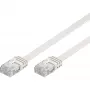 Wentronic Goobay CAT 5e plakanais patch kabelis, U/UTP, balts, 15 m - CCA vara maisījums (93364)