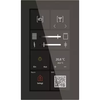 MDT KNX Glas Touch Smart Plus 6 collu BE-GTSP6TS.01S