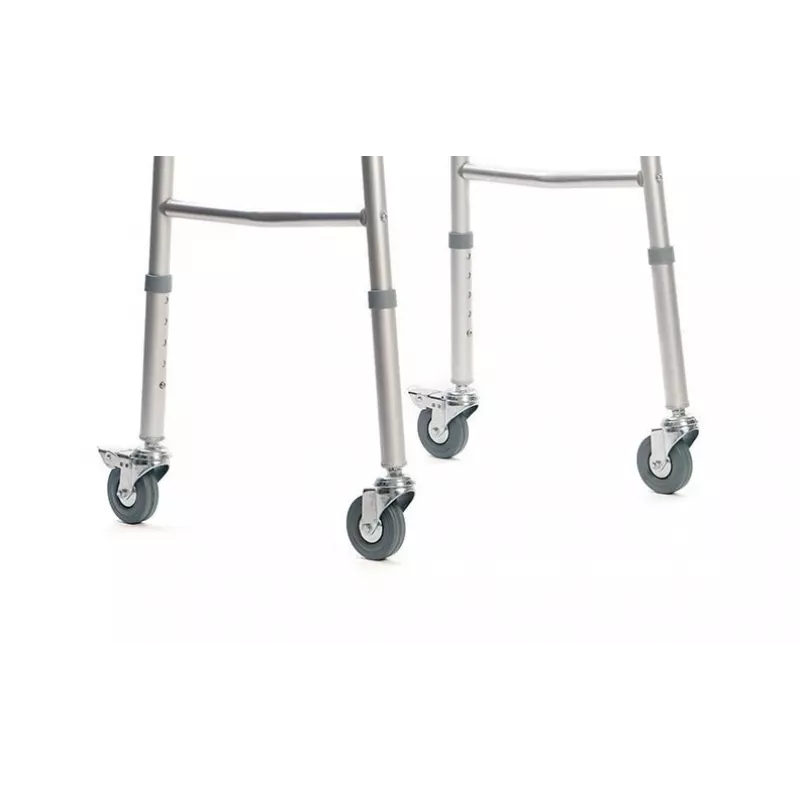 Staigulis VITEA CARE PPC013VC — 4-riteņu alumīnija rollators, regulējams augstums 81.5–91.5 cm, 8 cm riteņi, platums 550 mm, max lietotājs 110 kg