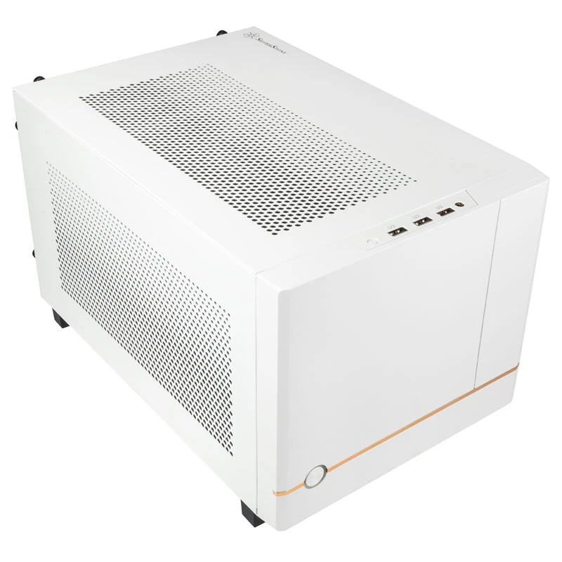 SilverStone SST-SG14W Sugo 14 Mini-ITX korpuss - Balts