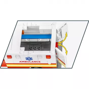 Konstruktors Cobi RAM 3500 Ambulance modelis 24609 būvbloķēšanas komplekts