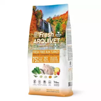 Sausā barība suņiem ARQUIVET Fresh Turkey and Fish 10 kg — 27% proteīns, 17% tauki, 20% mitrums