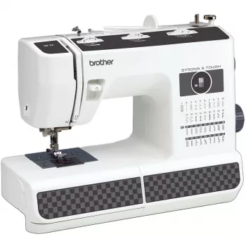 Daļēji automātiskā šujmašīna Brother HF37 Electromechanical Balta Melna
