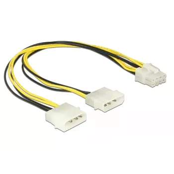 Iekšējais strāvas kabelis DeLOCK 85453 0.3m 8-pin EPS12V vīrišķais