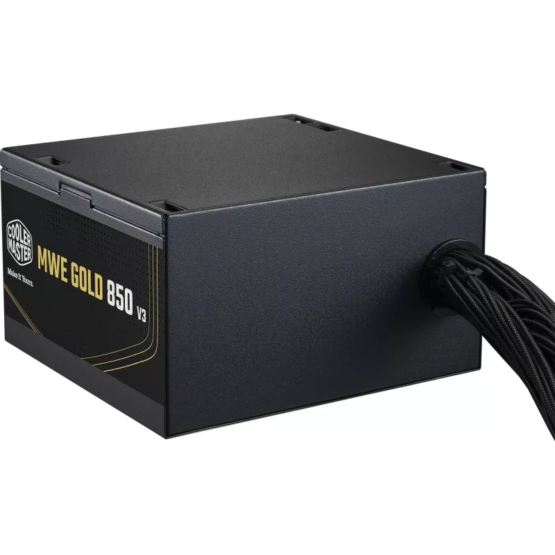 Cooler Master MWE Gold 850 V3 barošanas bloks 850W 80+ Gold nemodulārs ATX 3.1 ventilators 120mm garantija 5 gadi