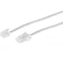 Telefona kabelis ShiverPeaks BS70253-W 3 m RJ-11 RJ-45