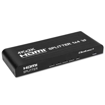 Qoltec 51798 Aktīvais HDMI Sadalītājs 4 x HDMI 4K x 2K | 3.4Gb/s