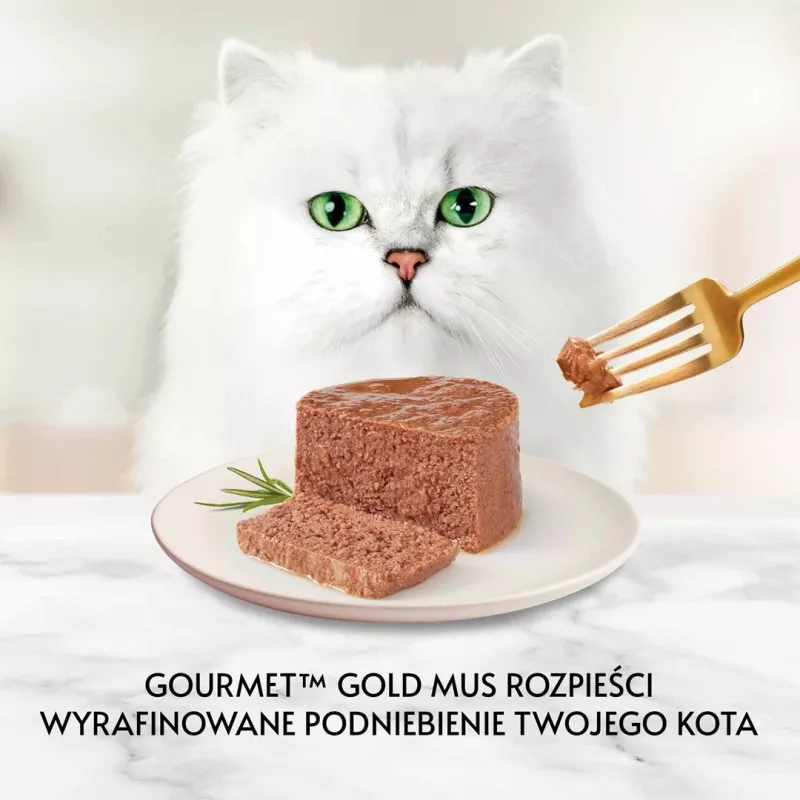GOURMET Gold Liellopu gaļa - mitrā barība kaķiem - 85g