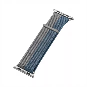 Rokassprādze GUAN Premium Plus Apple Watch 44mm 45mm 42mm 49mm 46mm — Pelēka/Zila