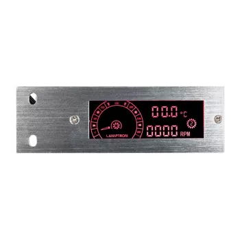 Lamptron TC20 PCI RGB ventilatora un LED kontrolieris - Sudrabs