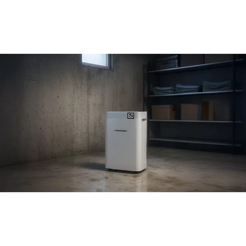 Gaisa sausinātājs BLAUPUNKT ADH801 — 20 L/dienā (maks. 36 L/24h), 4.2 L tvertne, 600 W, R290, LED displejs