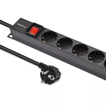 Qoltec alumīnija PDU statīvam | 16A | 16 x Schuko | Vertikāls | 1,8m