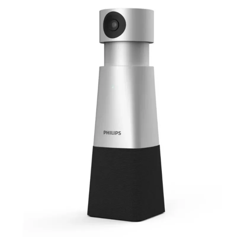 Philips PSE0550 SmartMeeting portatīva 4K kamera videozvaniem ar iebūvētu mikrofonu, 30 kadri/s, USB, melnā un sudraba krāsā