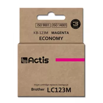 Actis KB-123M tinte (aizstāj Brother LC123M/LC121M; standarta; 10 ml; magenta)