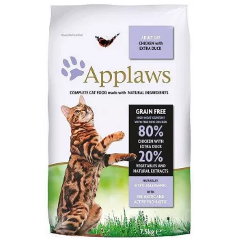 APPLAWS Chicken with duck - sausā barība kaķiem - 7,5kg