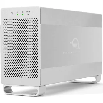 OWC Mercury Elite Pro Dual White ārējais korpuss 2x 3.5 inch SATA diskdziņiem, RAID 0/1/SPAN, USB Type‑B