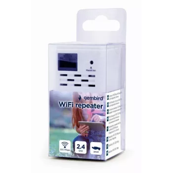 Tīkla pastiprinātājs Gembird WNP-RP300-03, 300 Mbps, 2,4 GHz, 3 dBi iekšējā antena, 1x RJ-45
