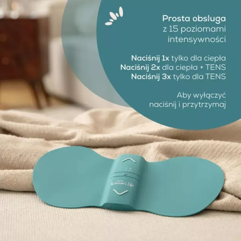 Menstruālo sāpju mazināšanas ierīce Beurer EM 55 ar TENS tehnoloģiju vēdera sāpju atvieglošanai