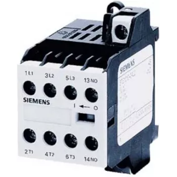 Siemens mini kontaktors 24 VDC 3 NO+1 NC - skrūvju spailes (3TG1001-0BB4)