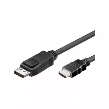 Good Connections Savienojuma kabelis DisplayPort 1.2 uz HDMI - 24K apzeltīti kontakti - OFC - melns - 3m