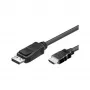 Good Connections Savienojuma kabelis DisplayPort 1.2 uz HDMI - 24K apzeltīti kontakti - OFC - melns - 3m