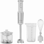 Rokas blenderis AENO, 1200W, balts, tīģera zobu asmens, putotājs, smalcinātājs, krūze