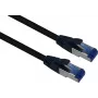 Helos - Patch-Cable - RJ-45 (vīriešu) uz RJ-45 (vīriešu) - 50 m - SFTP - CAT 6a - āra, Snagless - Melns