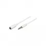 Wentronic Goobay 3,5 mm ligzdas pagarinātājs, balts, 5 m - 3,5 mm spraudnis (4 kontaktu, stereo) > 3,5 mm ligzda (4 kontaktu, stereo) (62364)