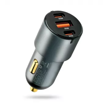 Auto lādētājs everActive CC-40Q QC3.0 60W, USB auto barošanas adapteris mobilo ierīču uzlādei