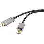RENKFORCE RF-4995158 DisplayPort–HDMI kabelis, melns