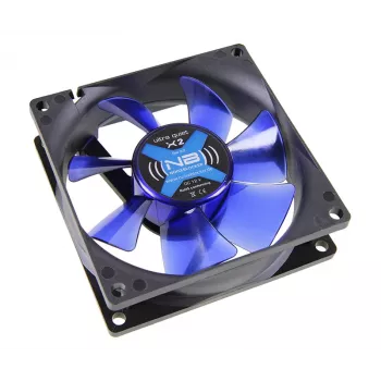 Datorsistēmas ventilators Noiseblocker BlackSilentFan X2 8 cm 1800 RPM 45 m³/h Melns