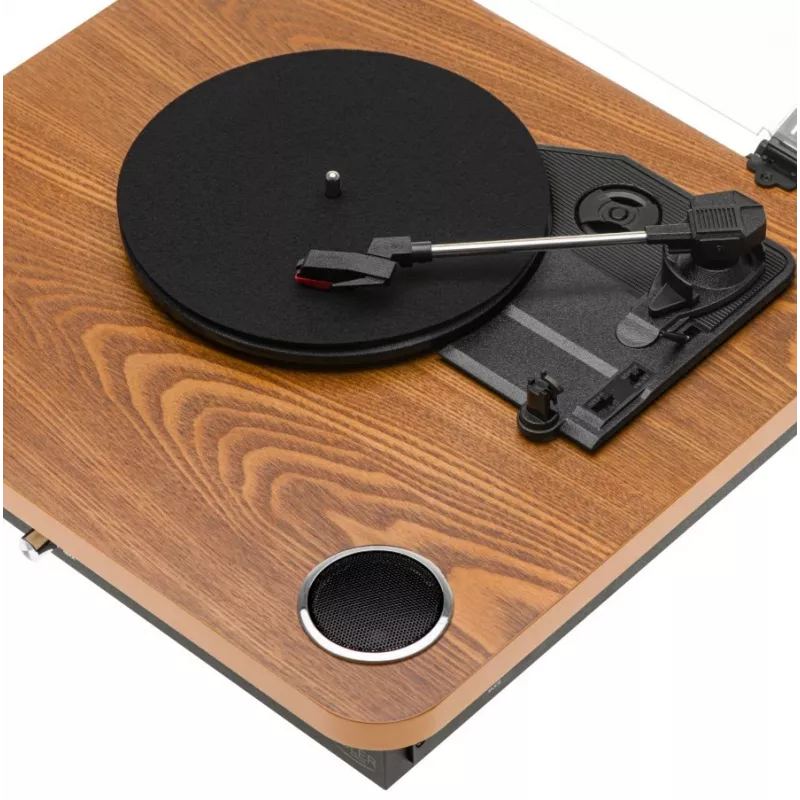 Adler AD 1914e skaņuplašu atskaņotājs ar USB, Bluetooth, 33 1/3 un 45 apgr./min., keramisko adatu, iebūvētiem 2x0,8 W skaļruņiem, RCA izeju