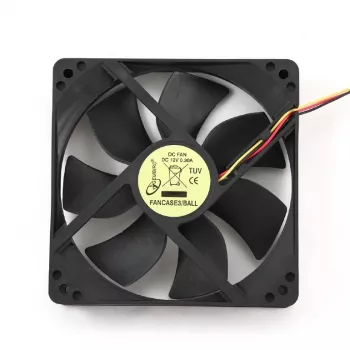 Datora korpusa ventilators Gembird FANCASE3/BALL, 120 mm, lodīšu gultnis, 2500 RPM, melns